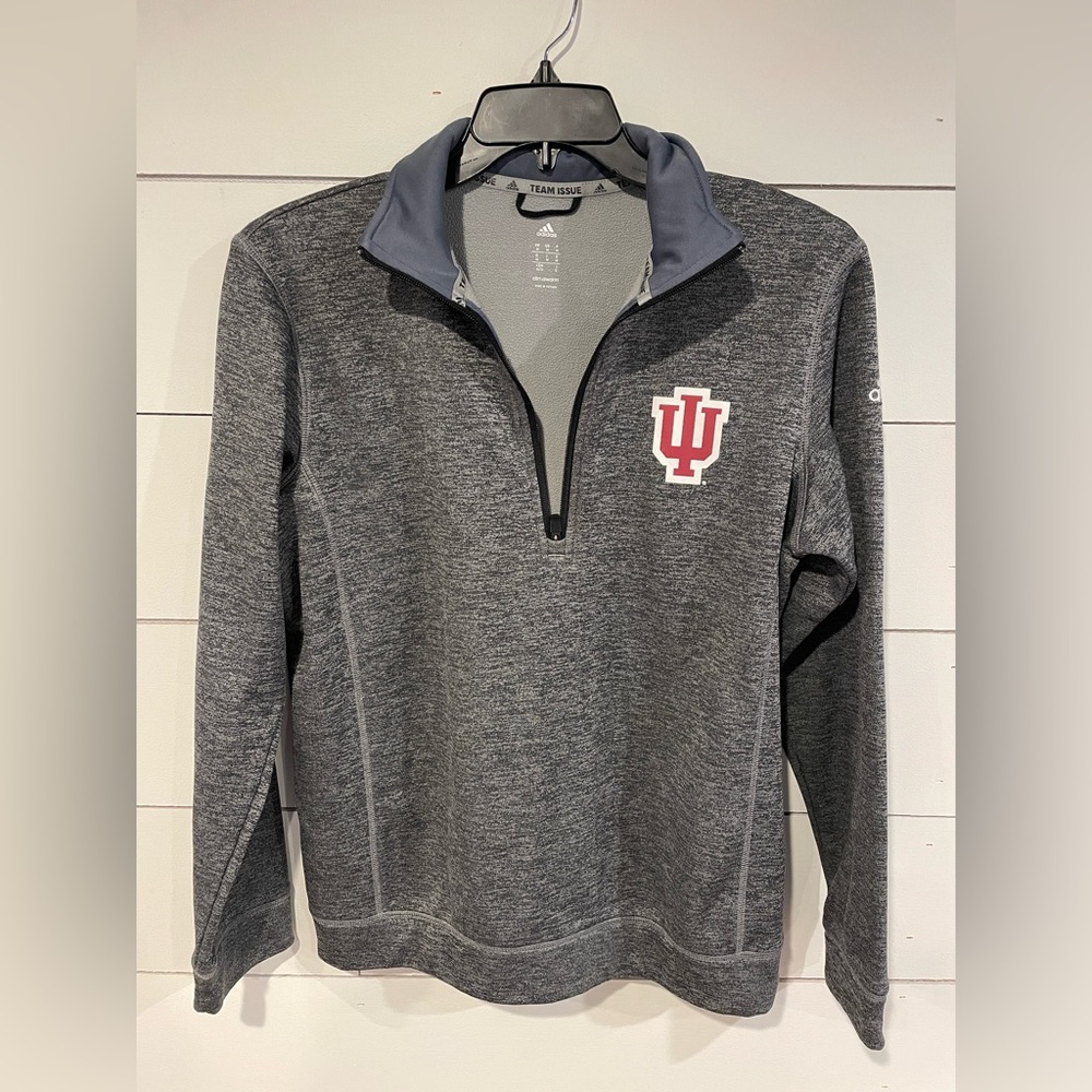 Adidas Indiana Hoosiers Quarter Zip Jacket Mens Medium